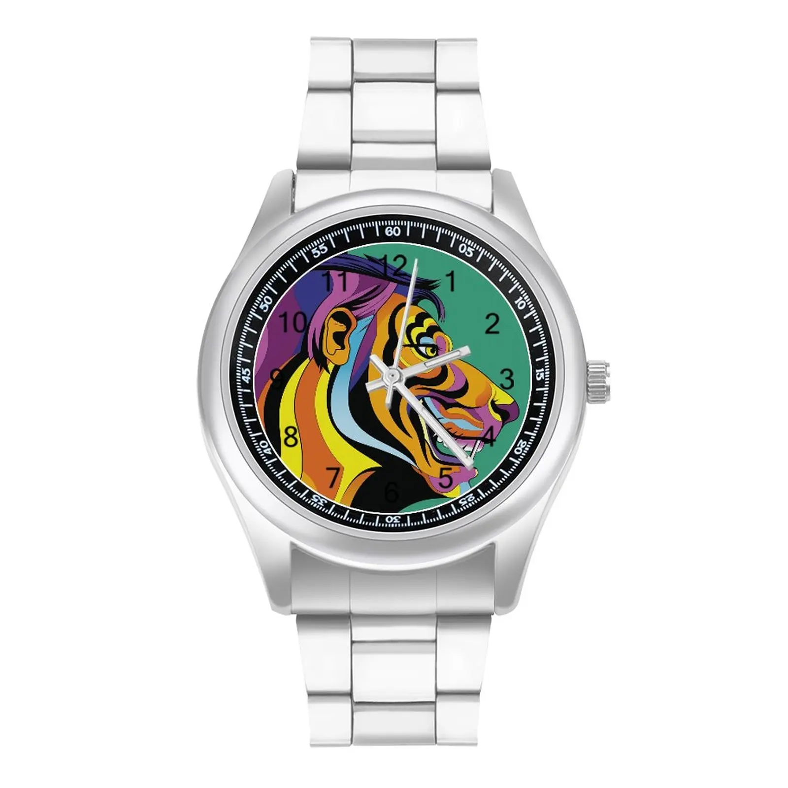 

Tiger Quartz Watch Comic Character Home Elegant Wrist Watch Stainless Photo Fashion Lady Wristwatch