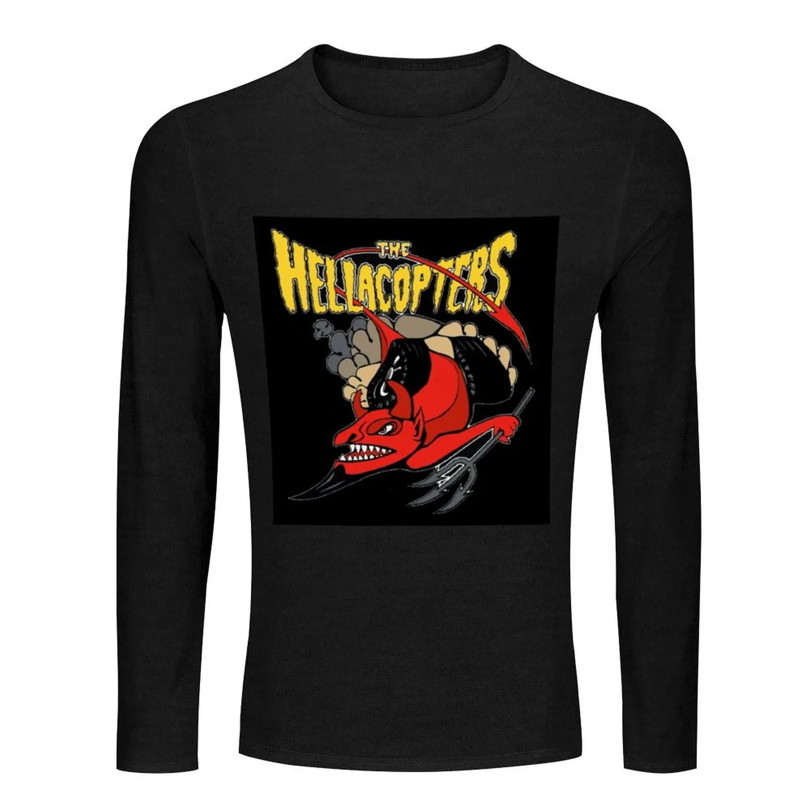 Длинная футболка Hellacopters толстовка мужские футболки повседневные стильные