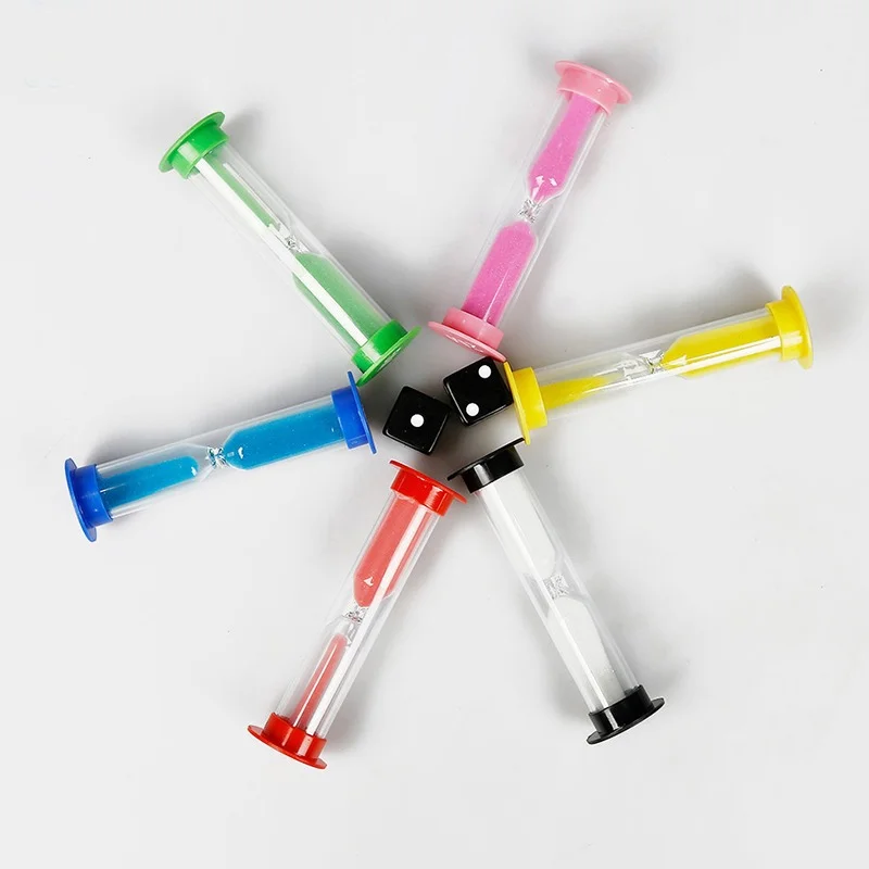 6 шт./компл. креативные пластиковые песочные часы таймер детские игрушки для