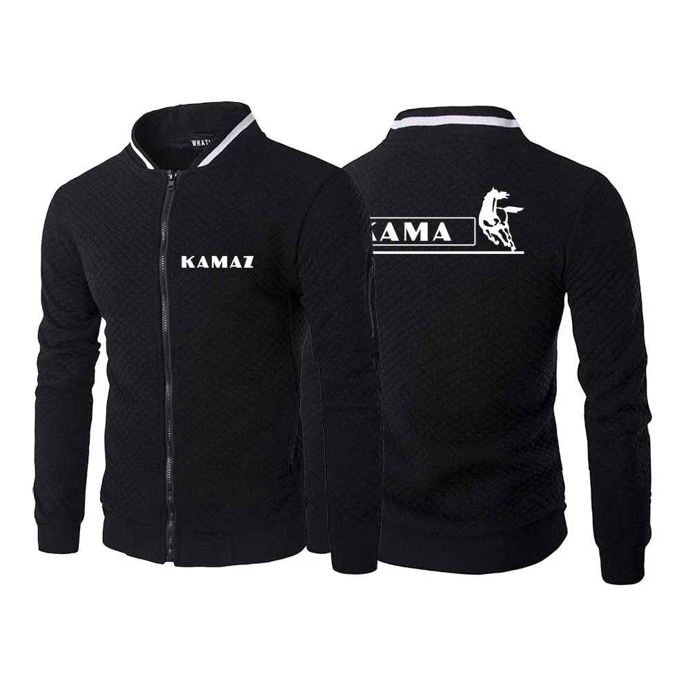 

KAMAZ 2022 Men's New Zipper Hoodies Casual Cardigan Sweatshirt Round Neck Jacket Slim Fit Long Sleeve Coats Hot Fashion Clothes