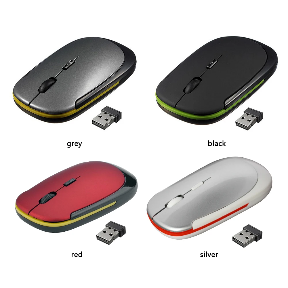 

Office Notebook Mice Mouse Pro Gamer 2.4GHz Rechargeable Wireless Optical Mouse 1600 DPI Adjustable 4 Buttons Mice