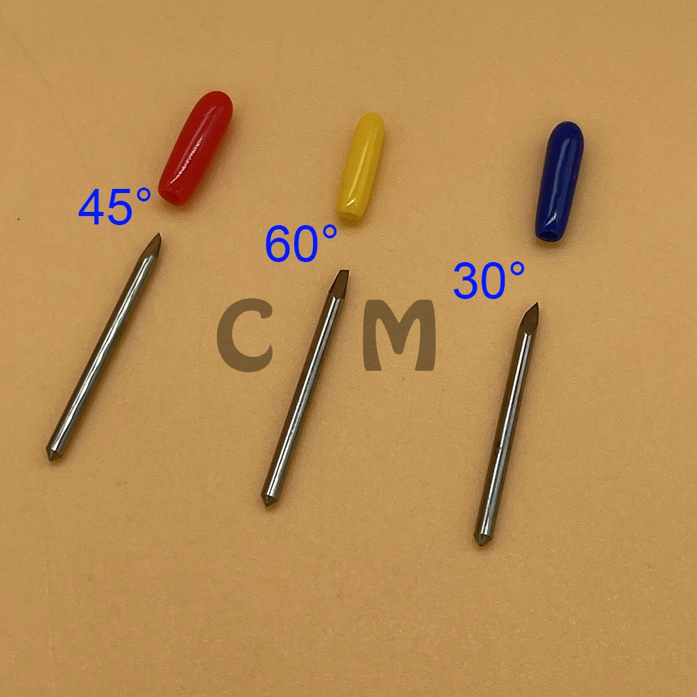 

For Pcut CT1200 CT630 CT900 Cutting Plotter Knife Blade Engraving 30/45/60Degree Of Pcut Plotter Cemented Carbide Blade Knife