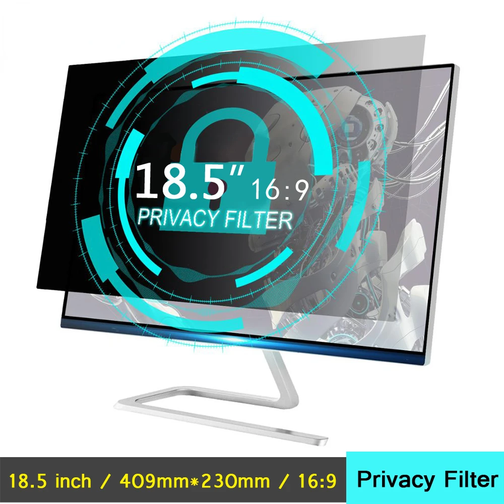 18.5 inch (409mm*230mm) Privacy Filter Anti-Glare LCD Screen Protective film For 16:9 Widescreen Computer Notebook PC Monitors