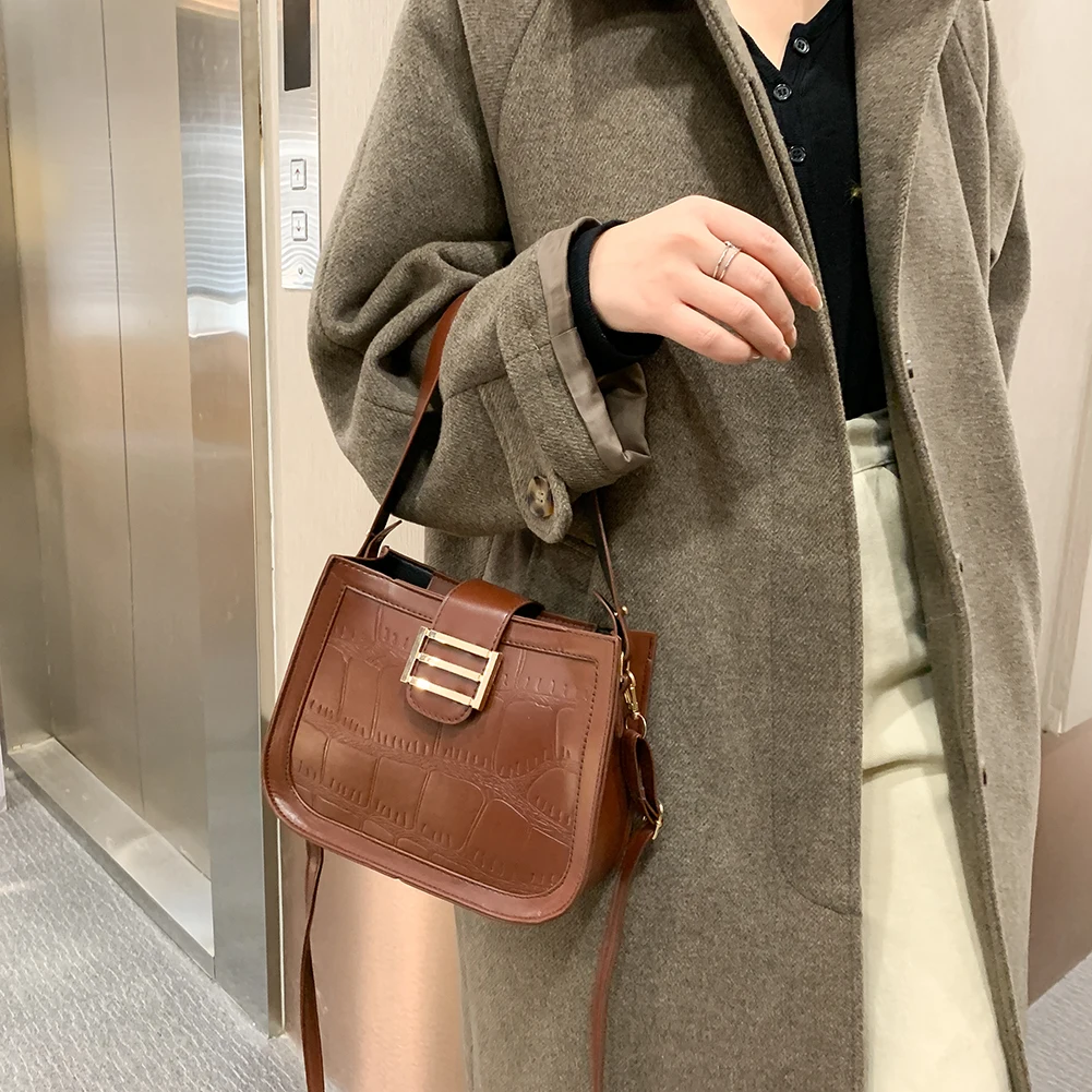 

Casual Shoulder Messenger Bag PU Leather Soft Fashion Casual Fashion Shoulder Soft Crossbody Bags Women Totes Clutch Bag
