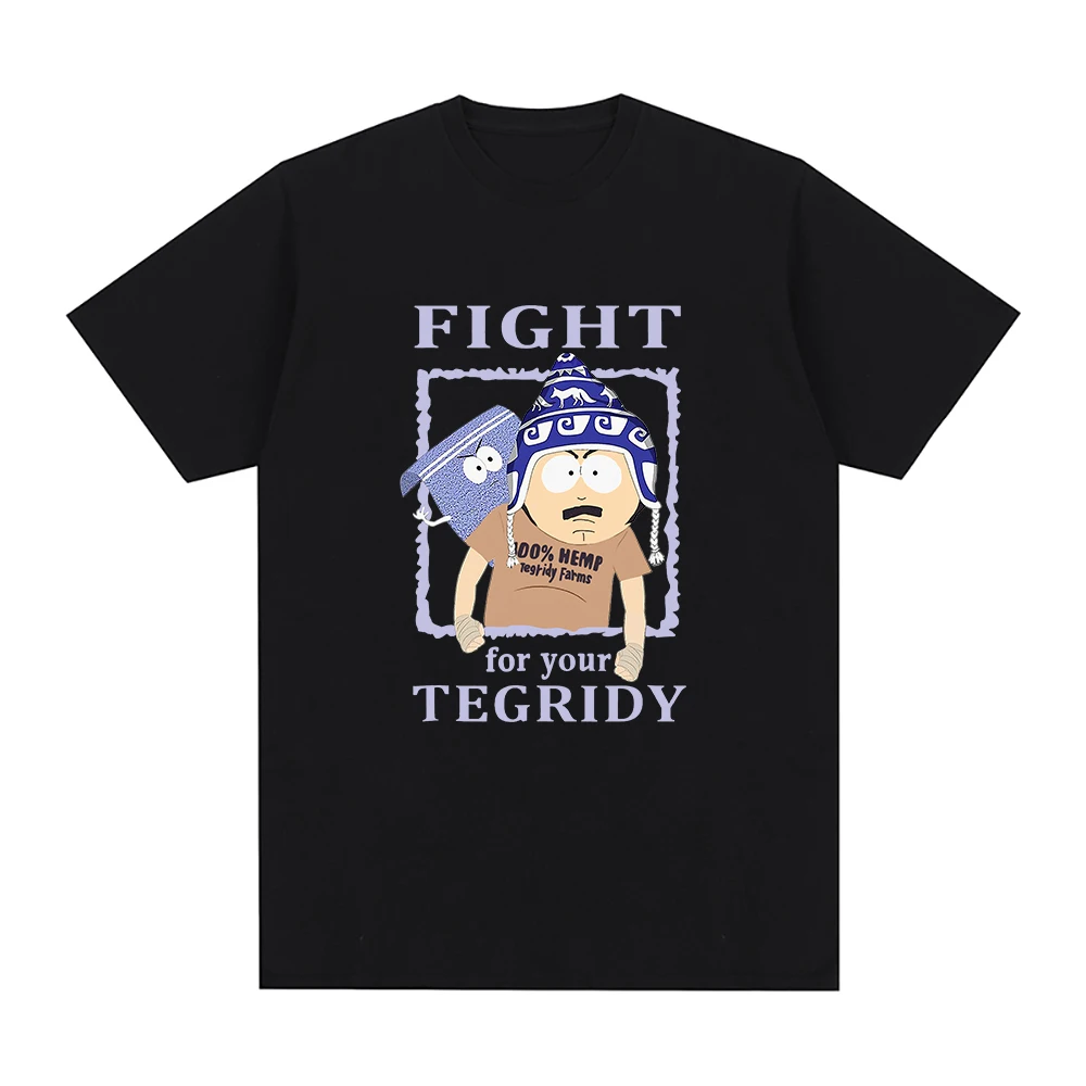 

Футболка с аниме S-Park Fight for Your Tegridy, классические мужские/женские футболки, Свитшот в стиле хип-хоп, летняя футболка
