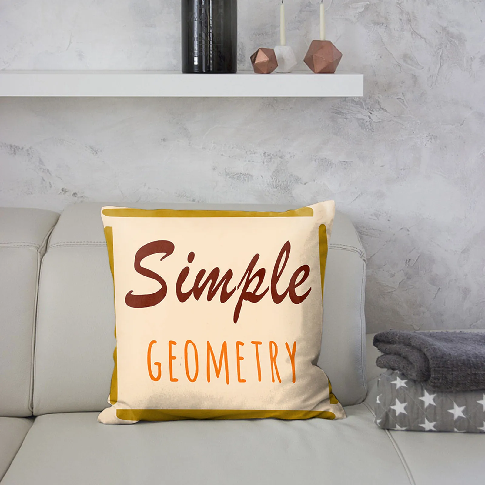 

Geometric Series Printed White Throw Pillows for Couch White Throw Pillows for Bedroom Christmas Pillow Covers Set of 2