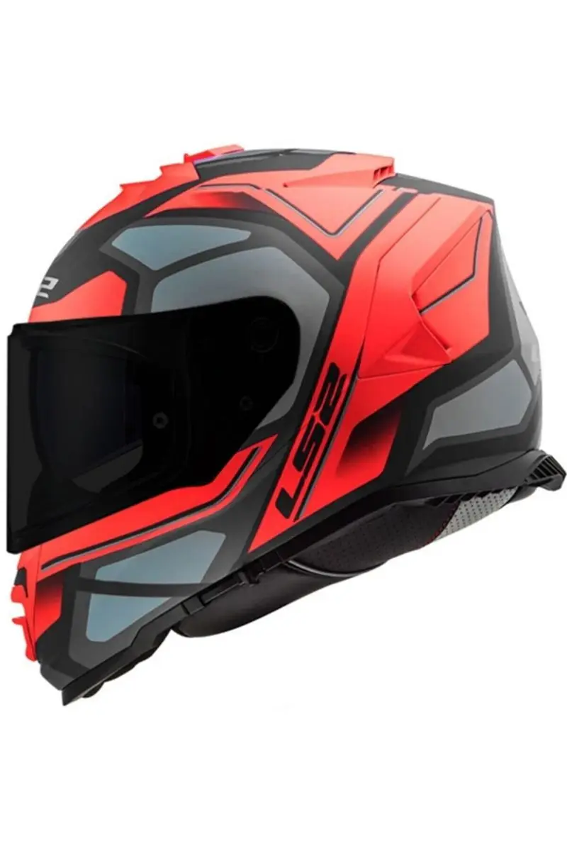 

Матовый красный титановый шлем Storm Faster, 2 стекла