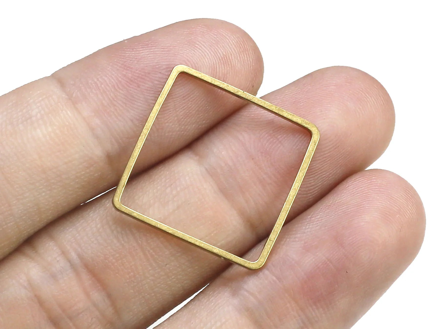 Квадратные подвески для сережек соединительный элемент Геометрическая латунная