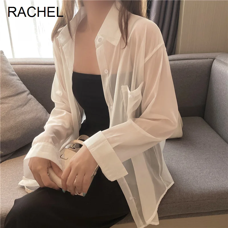 

Clothing Lady Chiffon Shirt Loose Thin Cardigan Jacket Rac