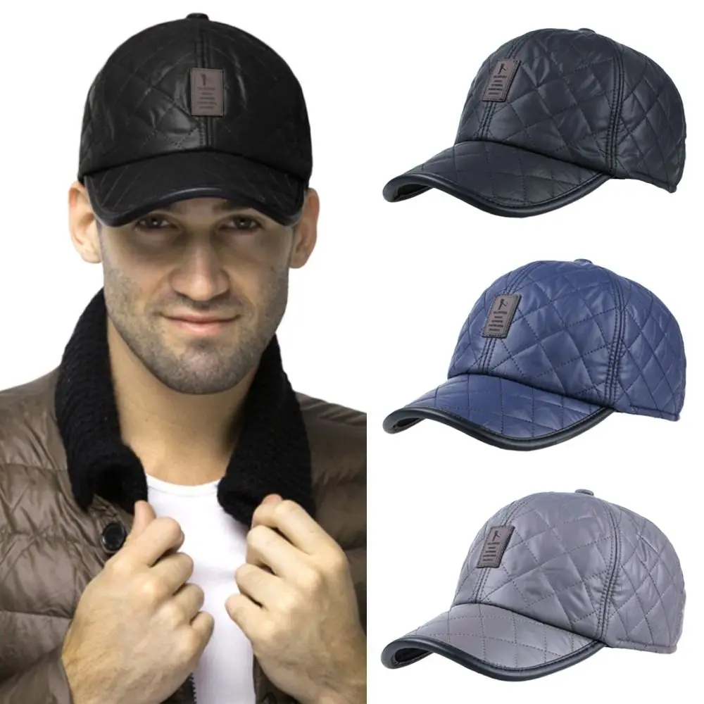 

Autumn Winter Adjustable Men Casual Warm Baseball Cap Bomber Hats Earmuffs Hat