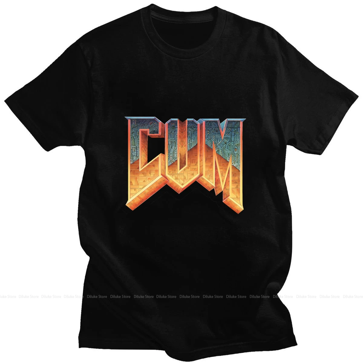 

Doom Cum Tshirts Mens Summer Fashion Short Sleeve Casual Oversized T-shirt Tops Vintage Graphic Tee Shirt Men Cotton T-shirts