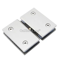 2pcs 304 stainless steel bathroom door pivot hinges singledouble glass partition 360%c2%b0 rotary hinges install updown for 812mm