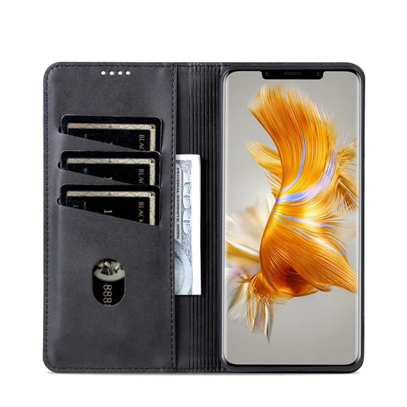Фото Роскошный кожаный чехол-книжка для Huawei Mate 50 Pro 2022 с магнитной застежкой для Huawei Mate 40 Lite Mate 50e 50 40 Pro №5