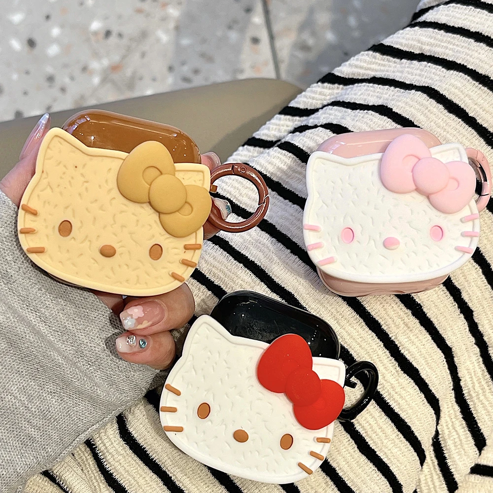 

3D Cartoon Sanrio Hello Kitty For AirPods1 2 3 Case Apple AirPods Pro 2 Case IPhone Earphone Accessories Air Pod Anti-drop Cover