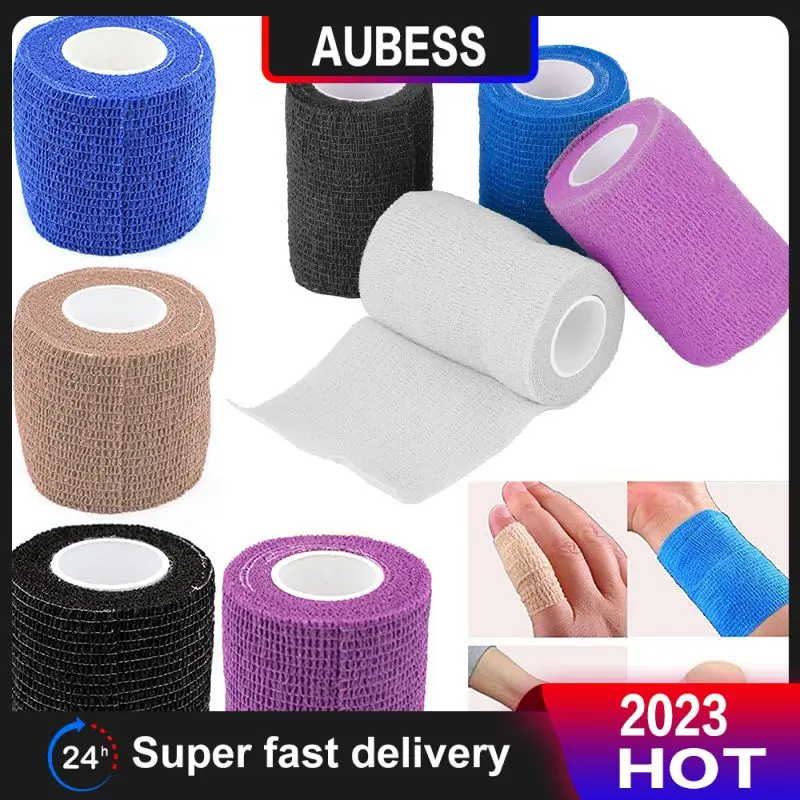 

Bandage Breathable 1roll First Aid Bandages Elastoplast Self-adhesive Elastic Bandages Outdoor Sports Camping Wrap Tape