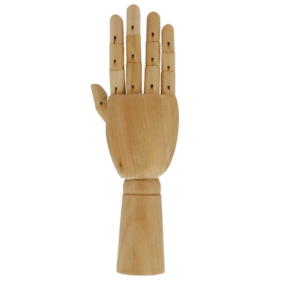 

Модель Гибкая шарнирная искусственная легкая, 7/10/12 дюймов, искусственный манекен на запястье, деревянный левый и правый манекен