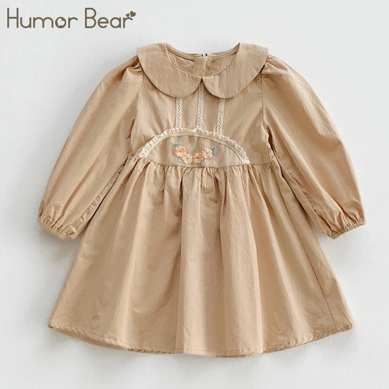 Новинка весенне-Осенняя детская одежда Humor Bear повседневное кружевное милое