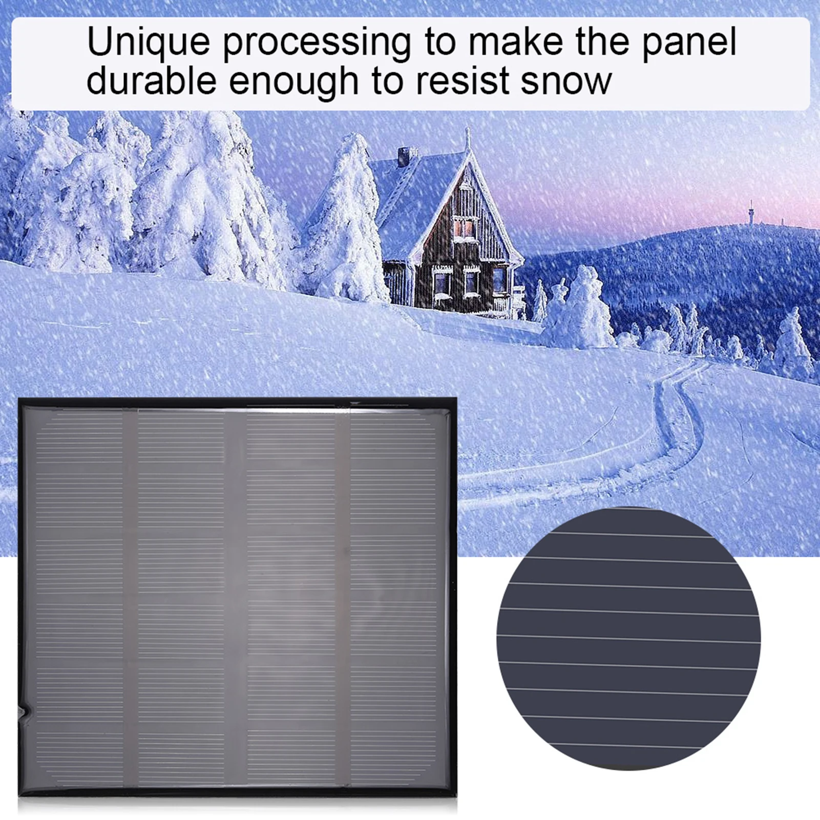 ZK30 6 В 2 Вт мини портативная поликристаллическая солнечная панель умная мощность