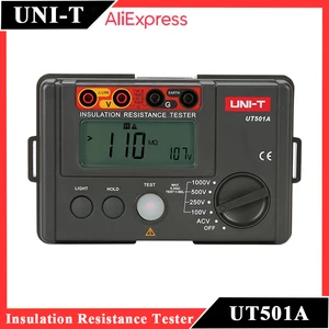UNI-T UT501A 1000V 5.5GΩ Insulation Resistance Tester Voltage Continuity Voltmeter Resistor Discharge Digital Ohm Tester