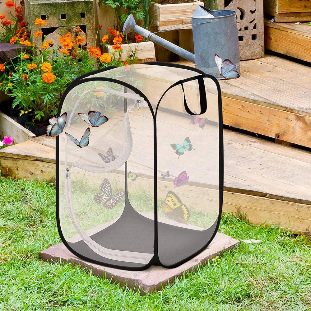 

Foldable Butterfly Cage Mini Gardening Plant Flower Sunshine Room Anti-mosquito Net butterfly butterfly butterfly butterfly