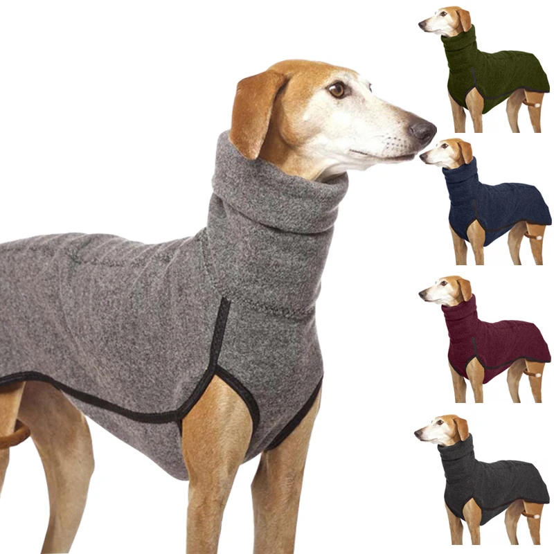 

High Collar Pet Clothes for Medium Large Dogs Winter Warm Big Dog Coat Pharaoh Hound Great Dane Pullovers Mascotas Supplies