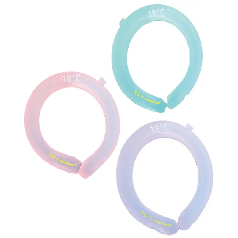 

Summer Cooling Neck Wraps Ring Neck Ice Pack Reusable Cooling Neck Tube Long-lasting Cooling Neck Wraps Ice Bag For Kids Adults