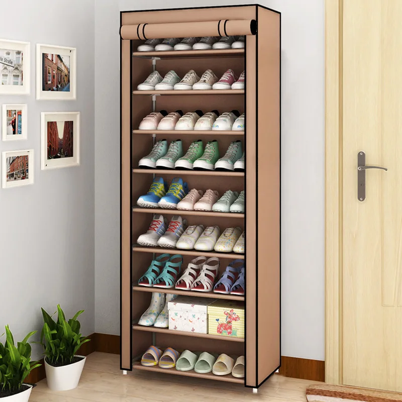 

Multi-layer DIY Simple Shoe Cabinet Assembled Space-saving Shoe Organizer Shelf Home Dorm Storage Closet Dustproof Shoes Rack