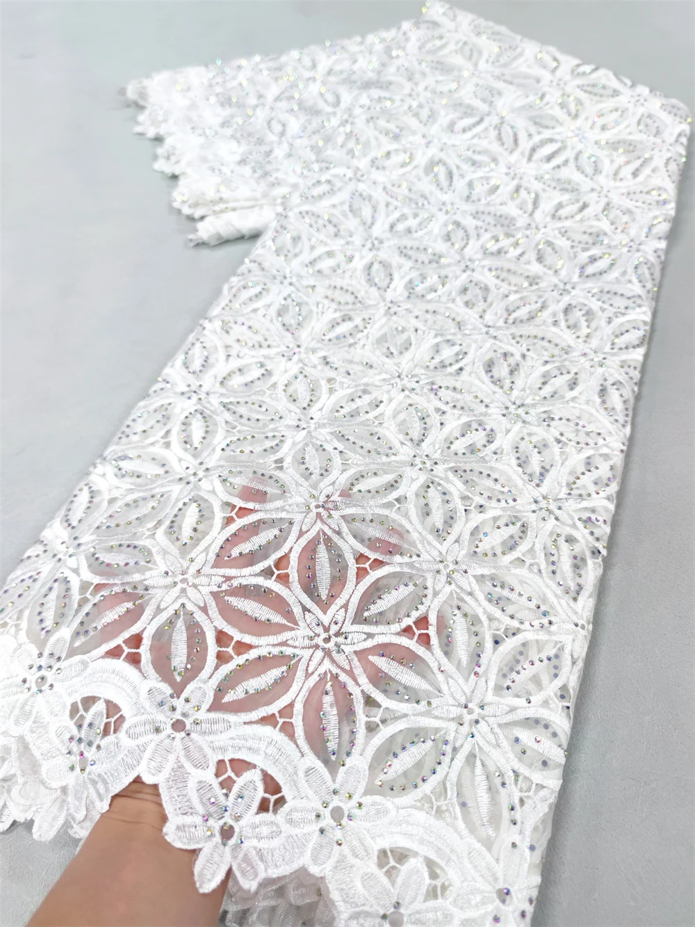 Африканское нигерийское высококачественное шитье из органзы с вышивкой тюль