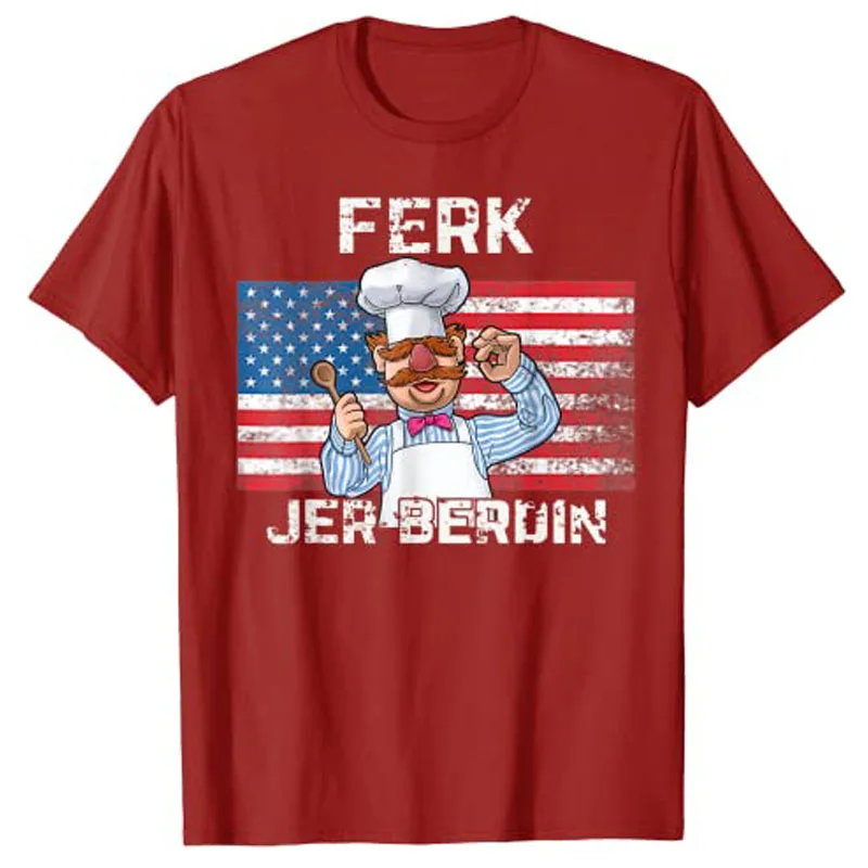 Футболка с американским флагом Ferk_merch _ Jer_gift_Berdin бестселлер | Мужская одежда