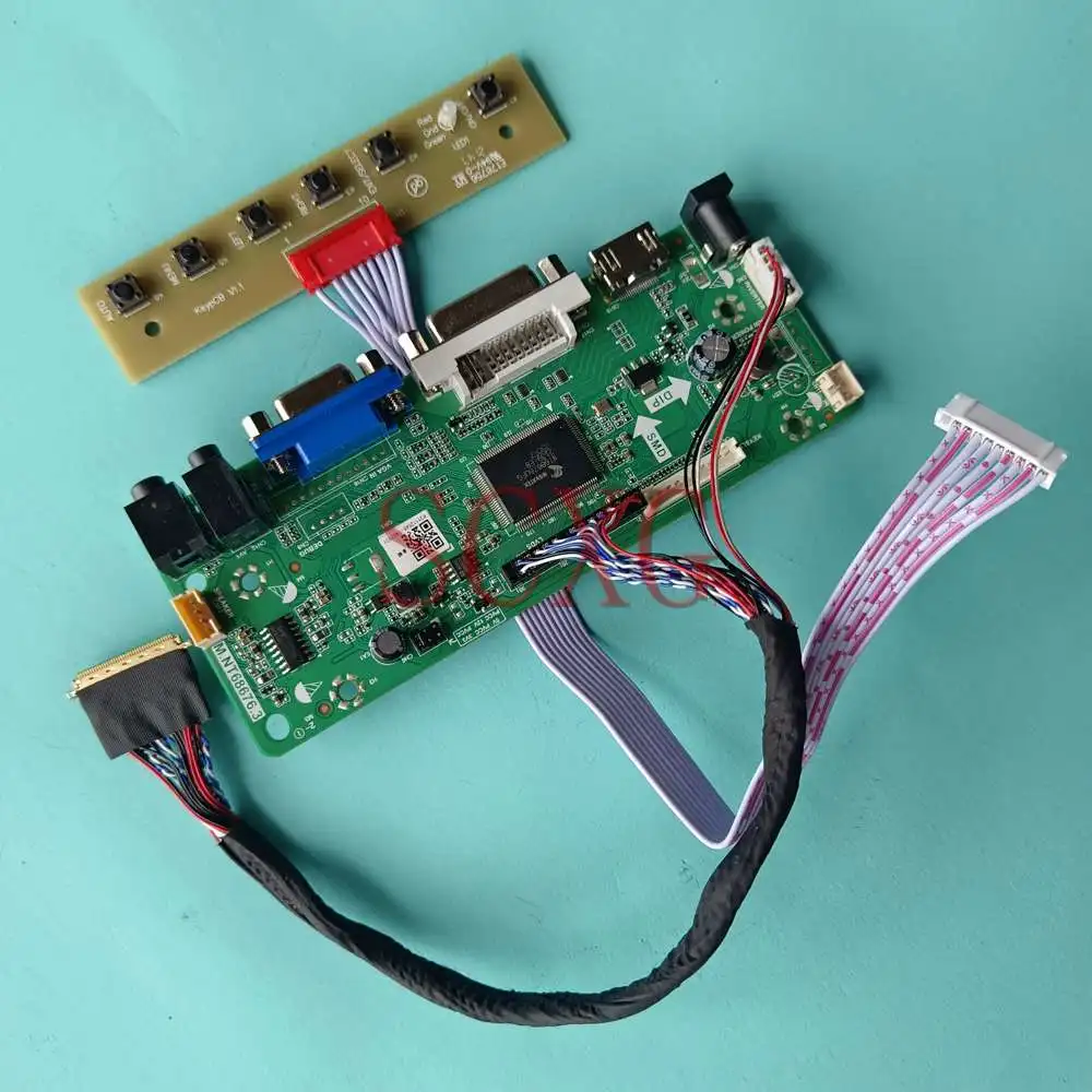 

Комплект «сделай сам» для lp140wh1-tla1, плата контроллера ЖК-дисплея, DVI VGA HDMI-совместимый 40-контактный LVDS 1366*768, панель для ноутбуков 60 Гц 14 дюймов