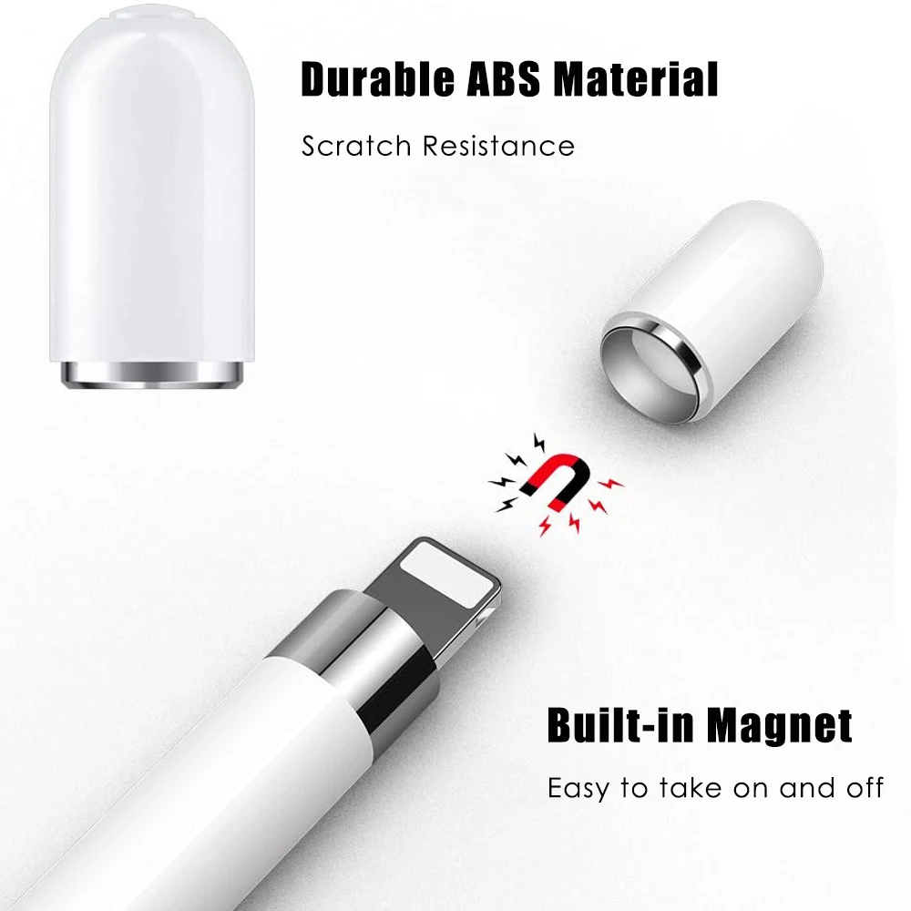 Фото Магнитные сменные наконечники для карандашей Apple Pencil 1st адаптер пера стилуса Магнитные сменные наконечники для карандашей Apple Pencil 1st адаптер пера стилуса