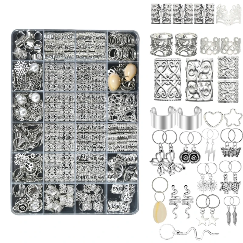 Змеиные бусины для дредов волос свободные катушки кольца украшения косы