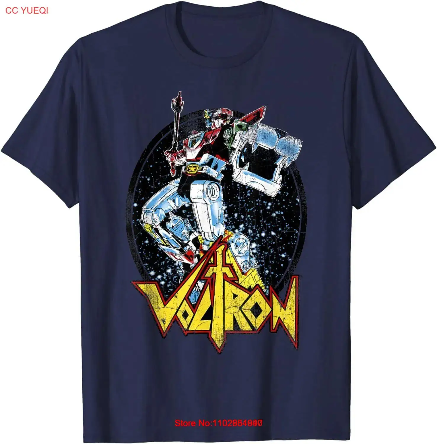 Красочная футболка с боевым мечом Voltron Retro Defender S-5XL сделано в США