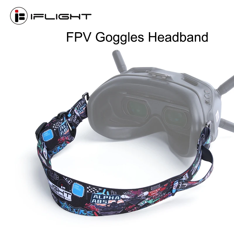 

IFlight FPV Goggles Headband Adjustable Headstrap with battery holder for RC Drone Fatshark Goggles/DJI FPV goggles/other