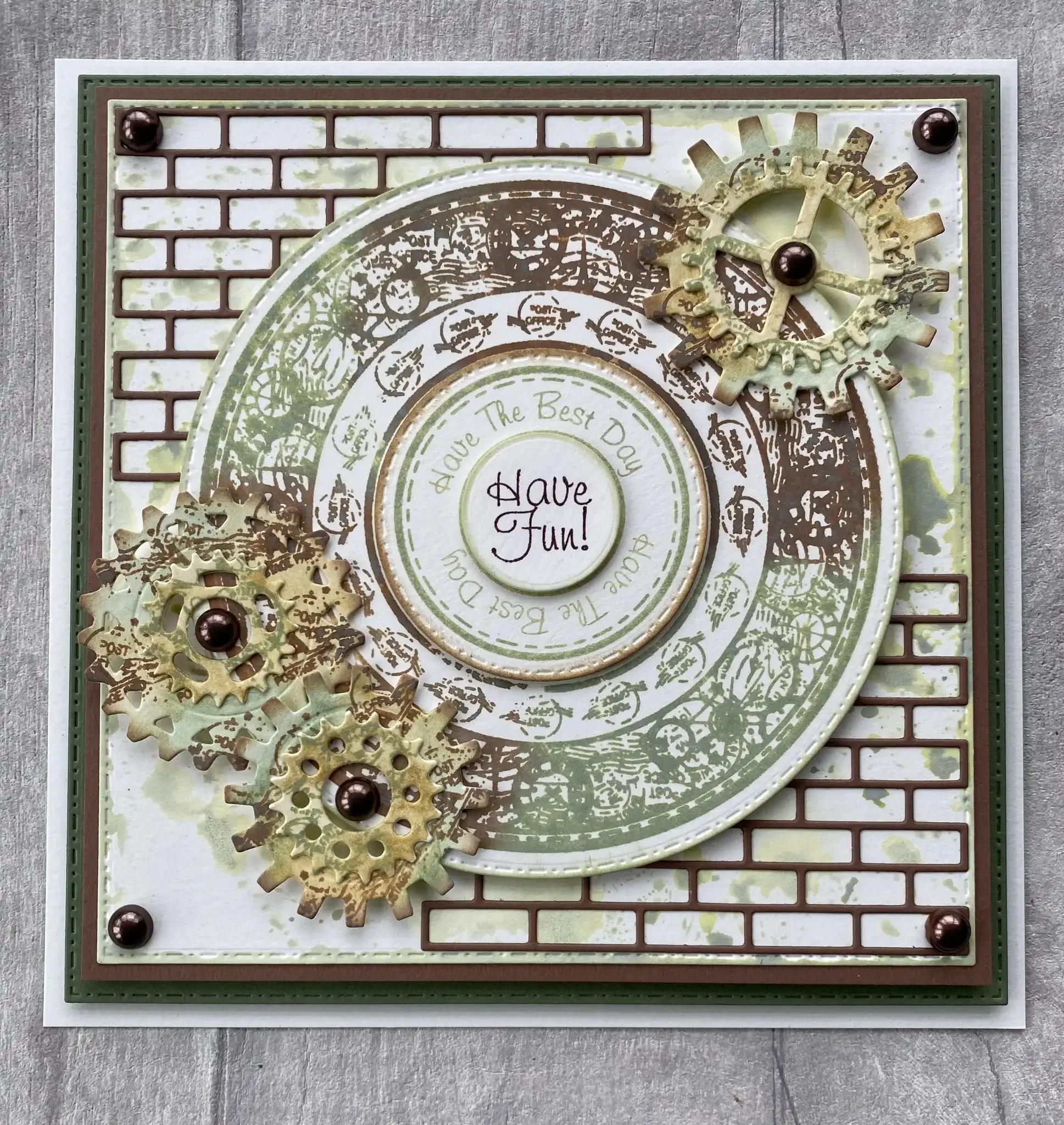 Цветочные монеты CuriosSet медальоны кирпичная стена сердечки металлические штампы