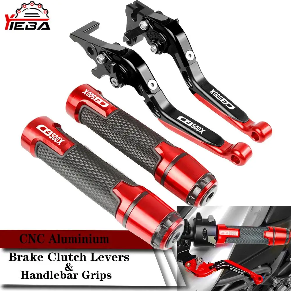 

Motorcycle Adjusable Brake Clutch Lever Handlebar Knobs Handle Hand Grips For Honda CB500X CB 500X 2013-2018 2014 2015 2016 2017