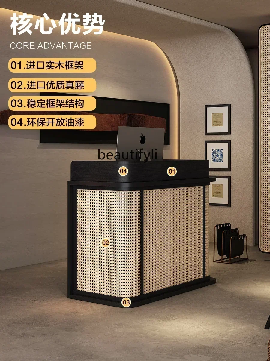 Кровать и завтрак плетеная из ротанга бесшумный ветер касса небольшая стойка