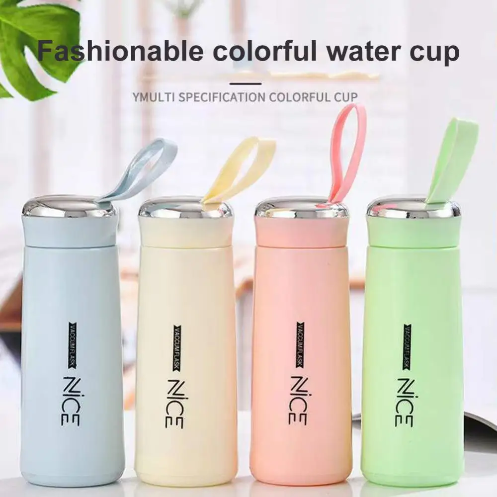 

Tea Coffee Mug Leak-proof Kids School Gifts Portable Rope Bpa Free Eco-friendly Drinkware Glass Water Bottle Tea Juice Milk Cups