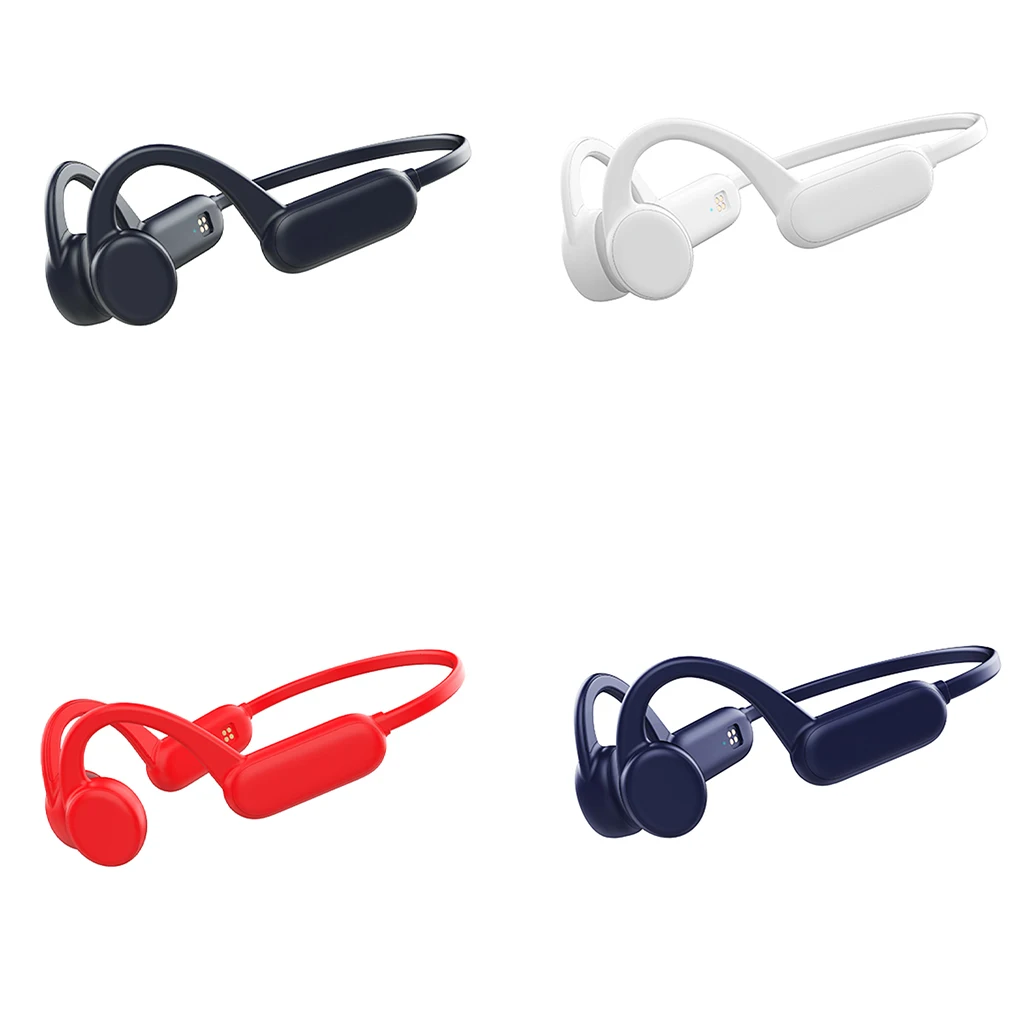 

Wireless Earphone Bone Conduction IPX8 Waterproof Headset Hands-free Sports Earphone Player Smartphone Computer Blue