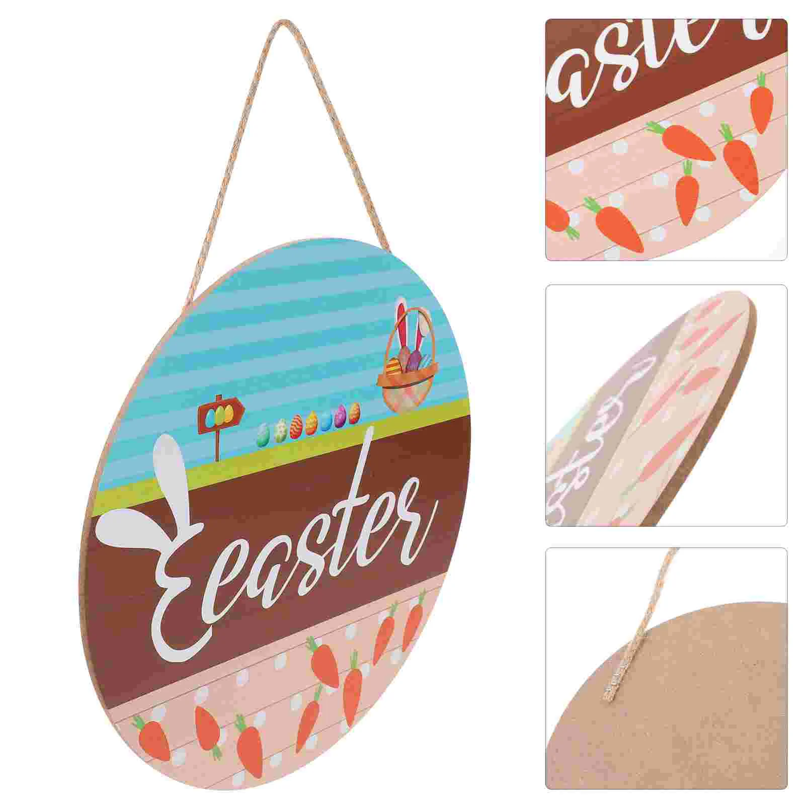 

Easter Door Sign Decorations Bunny Front Decor Wall Hanger Wreath Hanging Egg Plaques Signs Welcome Wooden Wreaths Supplies