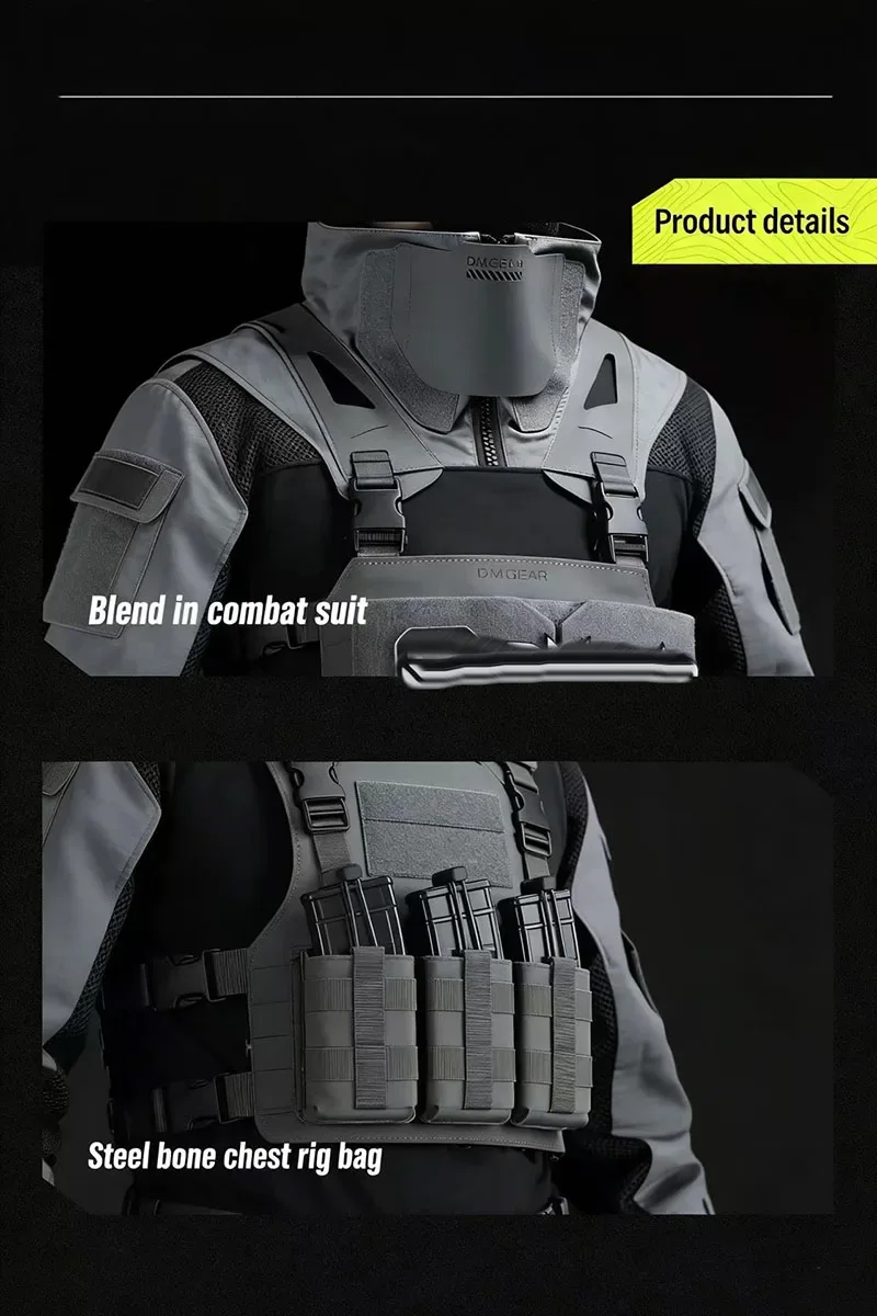 Фото Оригинальная тактическая боевая куртка DMGear с длинным рукавом и подсумком для магазинов, камуфляжная одежда, дышащая, удобная для охоты и кемпинга. №5