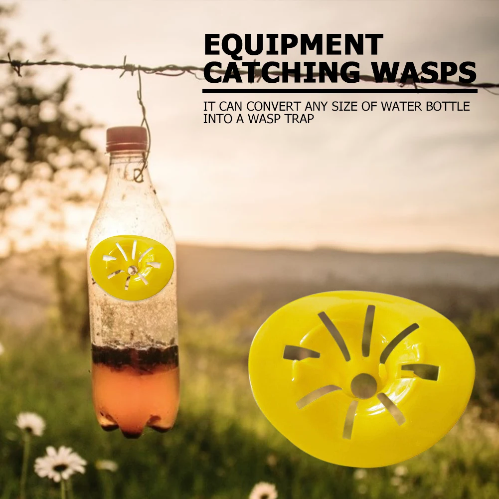 

5pcs Wasp Trap Plasitc Portable Wasp Catcher Reusable Garden Trap Gardening Equipment for Home Garden Yard Accessories