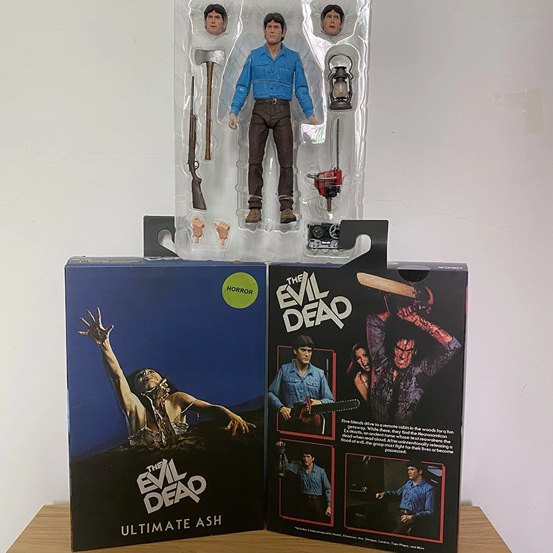 

Original NECA The Evil Dead ash 7inches movable Action Figure Model Toys Doll Birthday Present Bookshelf Ornament