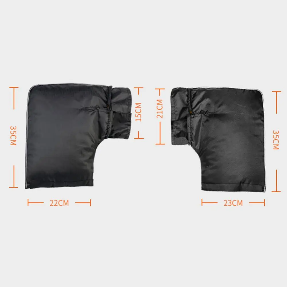 1 пара защитных мотоциклетных накладок на руль толстые зимние теплые перчатки с