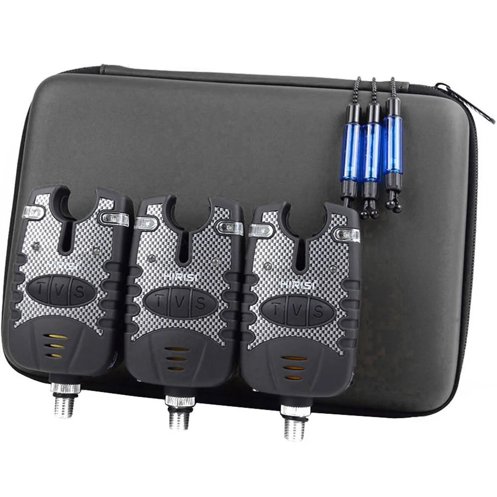 

Illuminated Outdoor Accessories Electronic Waterproof Tools Battery Operated Fishing Swinger Set Carp Bite Alarm LED Indicator