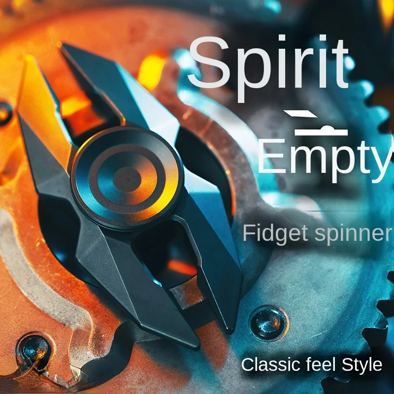 

Классический двухлистный простой на ощупь гироскоп Металл декомпрессионная черная технология