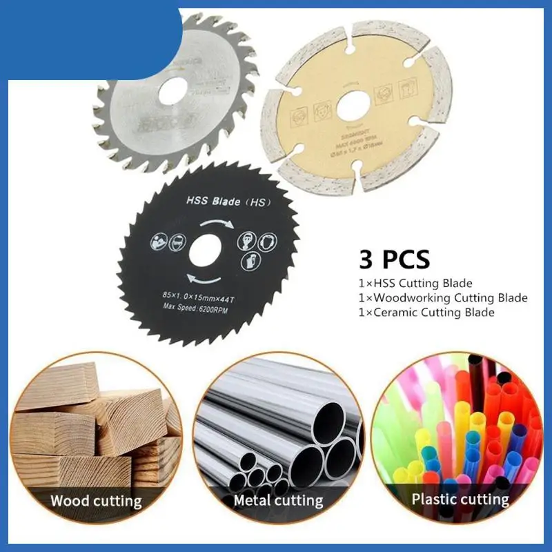 

HSS 54.8mm Mini Wood Ceramic Circular Saw Blade Cutting Blade Disc Rotary Tool Set For Marble Cutting Machines Saw Bit