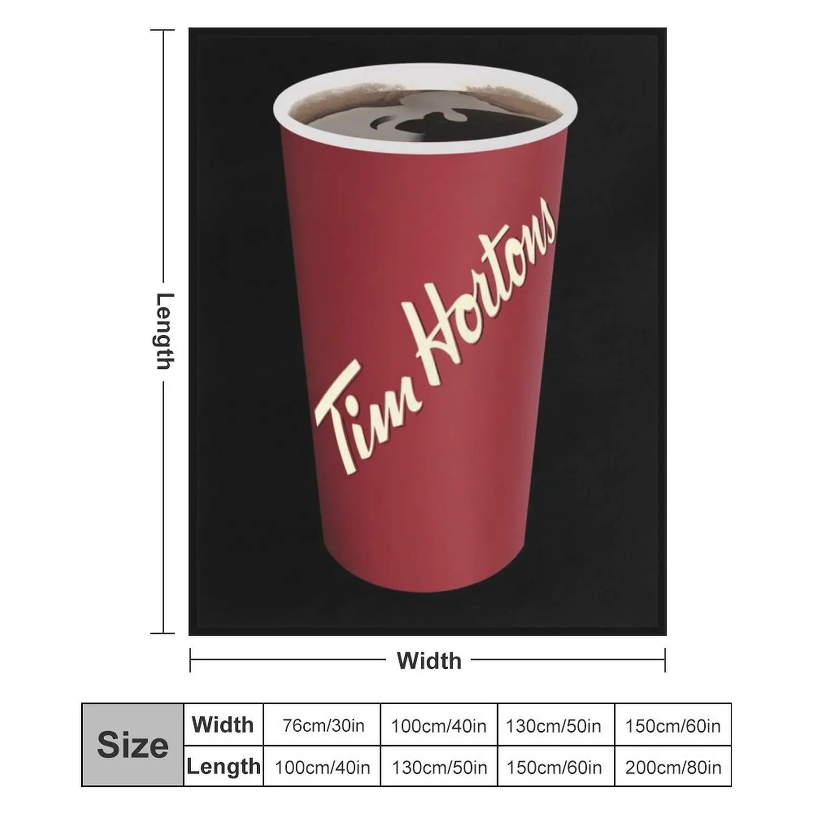 Одеяло с чашкой Тима Гортона