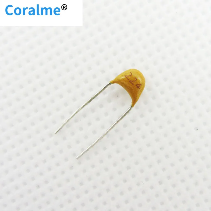 

50pcs Monolithic Ceramic Chip Capacitor MLCC Multi-layer Ceramic Capacitor 0.22UF 220NF 224 50V + / - 20%