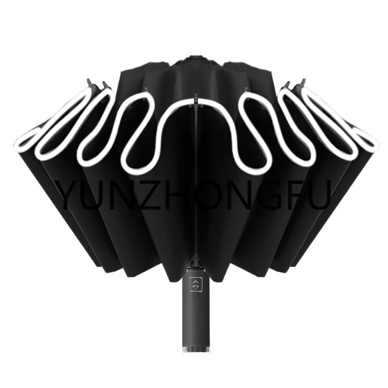 

Automatic Umbrella Men's and Women's Sun Umbrella plus-Sized Reinforced Wind and Rain Dual-Use